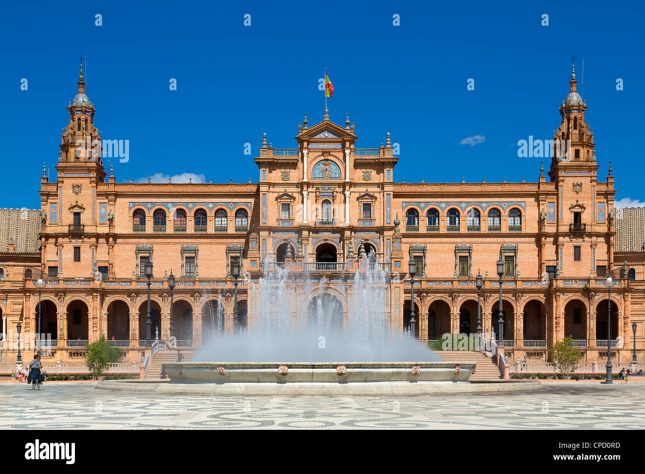 Europa Spagna Andalusia, Sevilla, Plaza de Espana Foto Stock