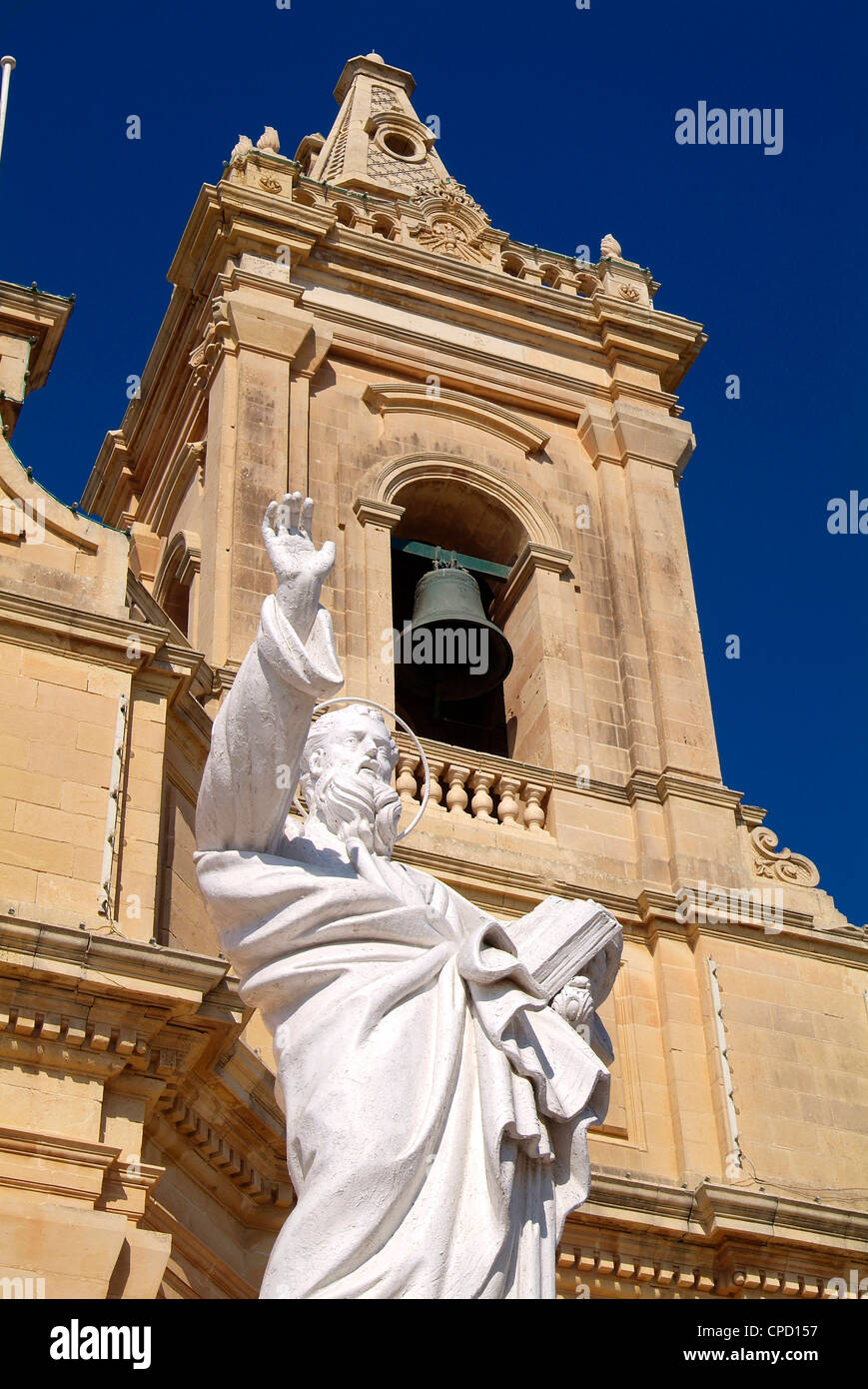 Chiesa a Gharb, Gozo, Malta, Mediterraneo, Europa Foto Stock