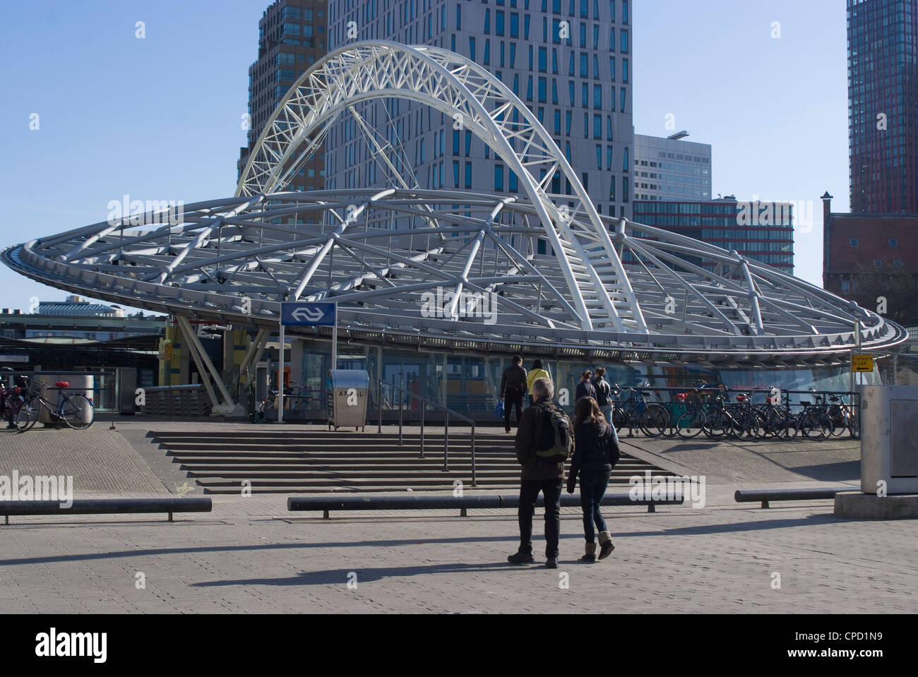 Stazione Blaak, Rotterdam, Paesi Bassi, Europa Foto Stock