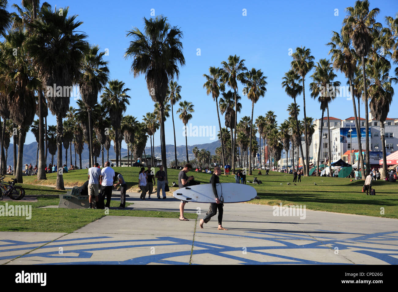 La spiaggia di Venezia, Los Angeles, California, Stati Uniti d'America, America del Nord Foto Stock