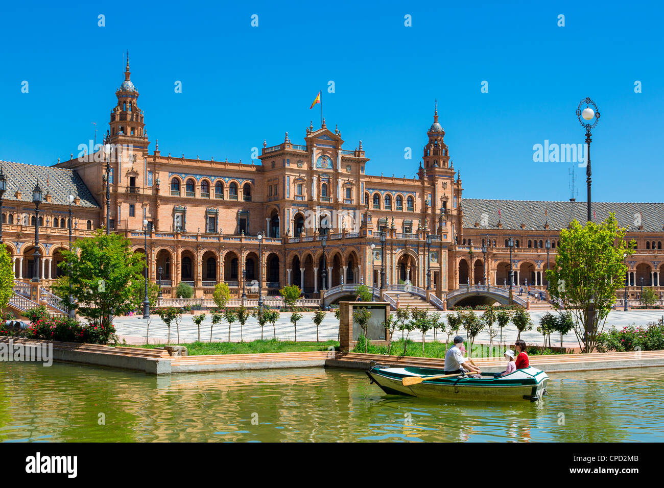 Europa Spagna Andalusia, Sevilla, Plaza de Espana Foto Stock