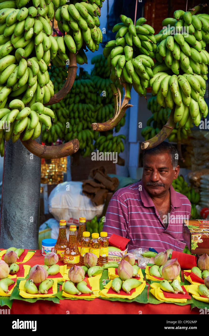 Mercato della frutta, Trivandrum (Thiruvananthapuram), Kerala, India, Asia Foto Stock