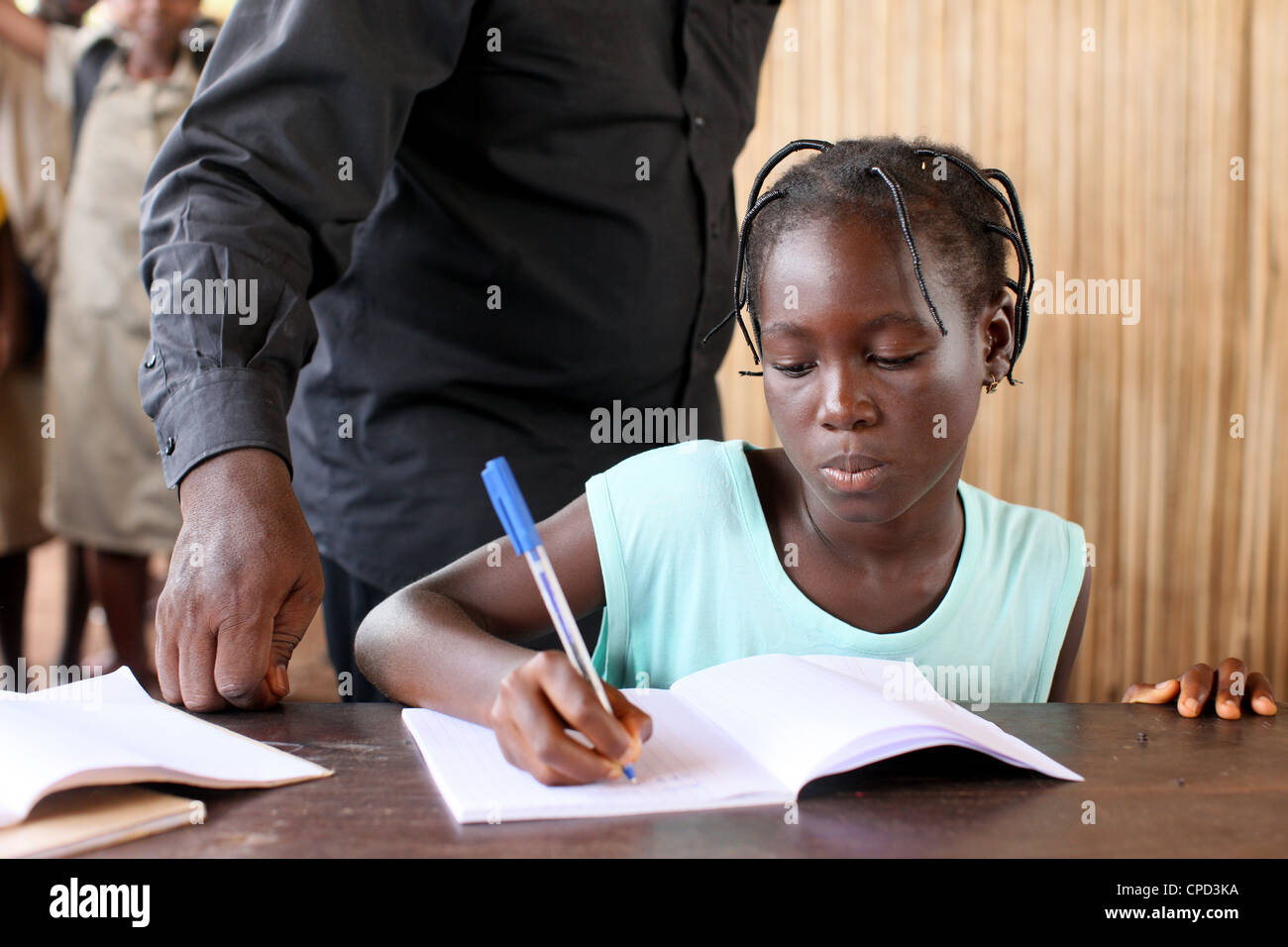 Scuola secondaria in Africa, Hevie, Benin, Africa occidentale, Africa Foto Stock