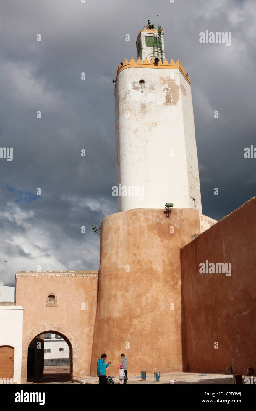 El Jadida minareto, Marocco, Africa Settentrionale, Africa Foto Stock