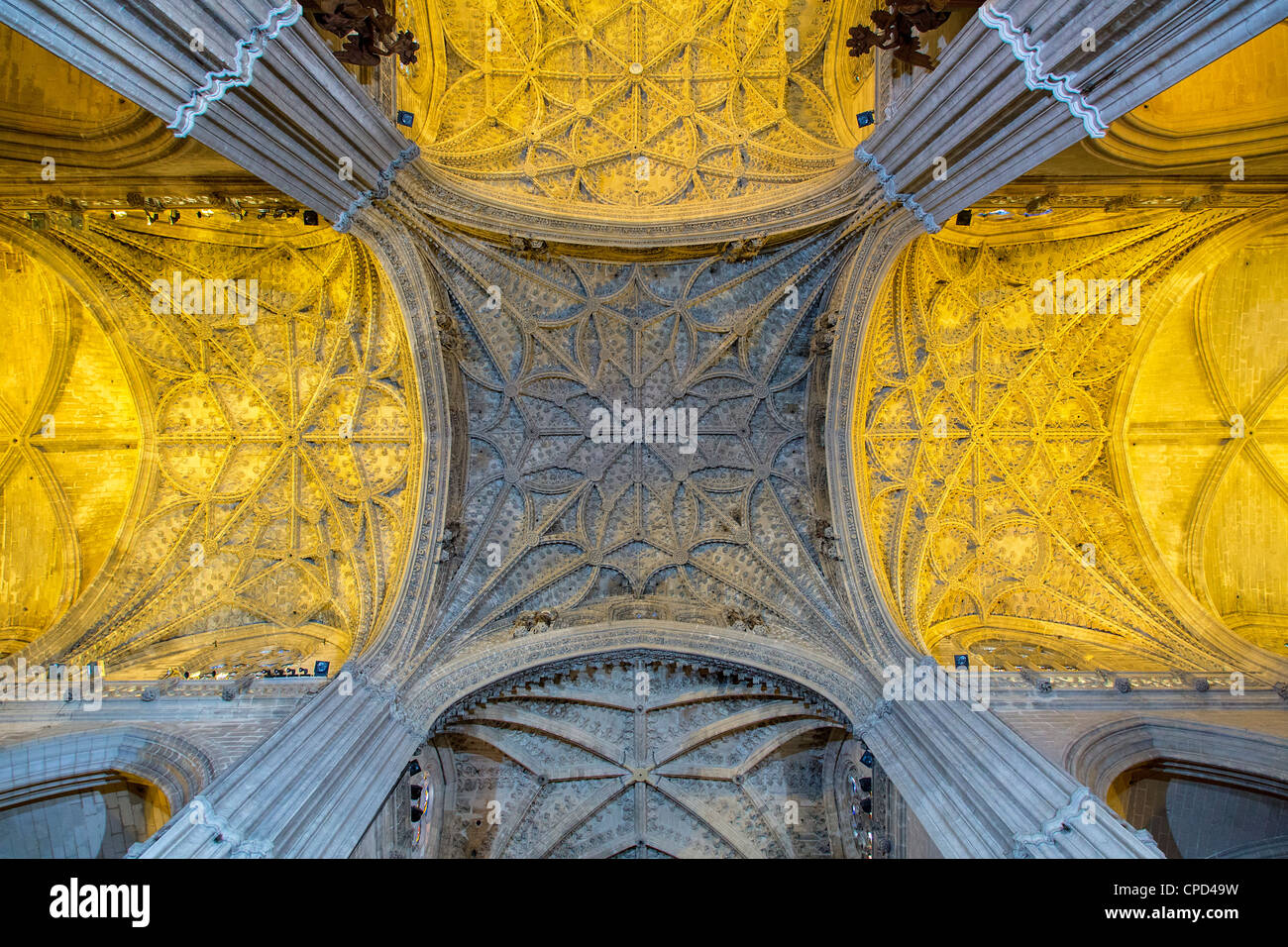 Spagna, Andalusia, Siviglia, La Giralda, la Cattedrale di Siviglia Foto Stock