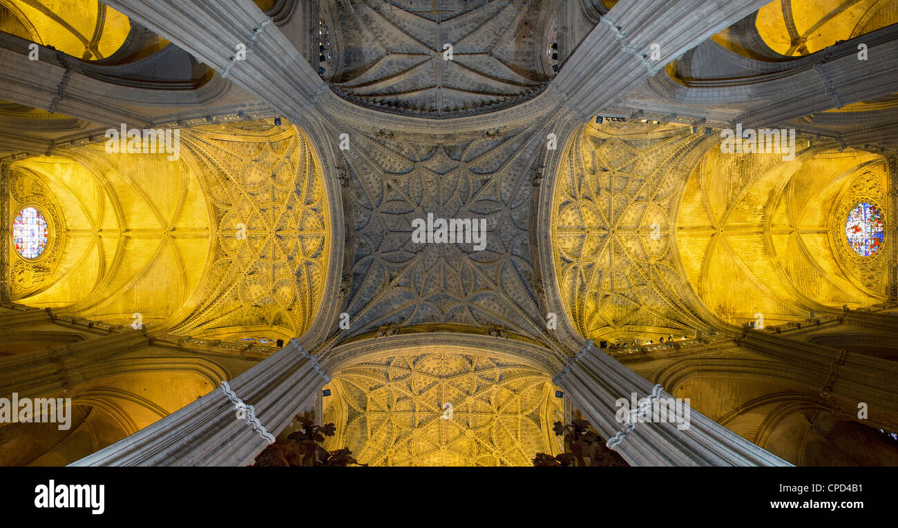 Spagna, Andalusia, Siviglia, La Giralda, la Cattedrale di Siviglia Foto Stock