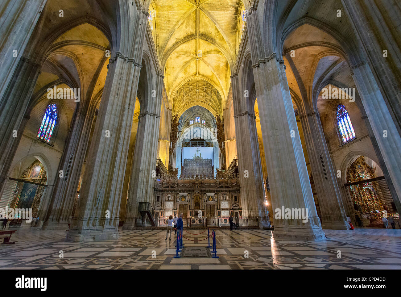 Europa Spagna Andalusia, Siviglia, La Giralda, la Cattedrale di Siviglia Foto Stock