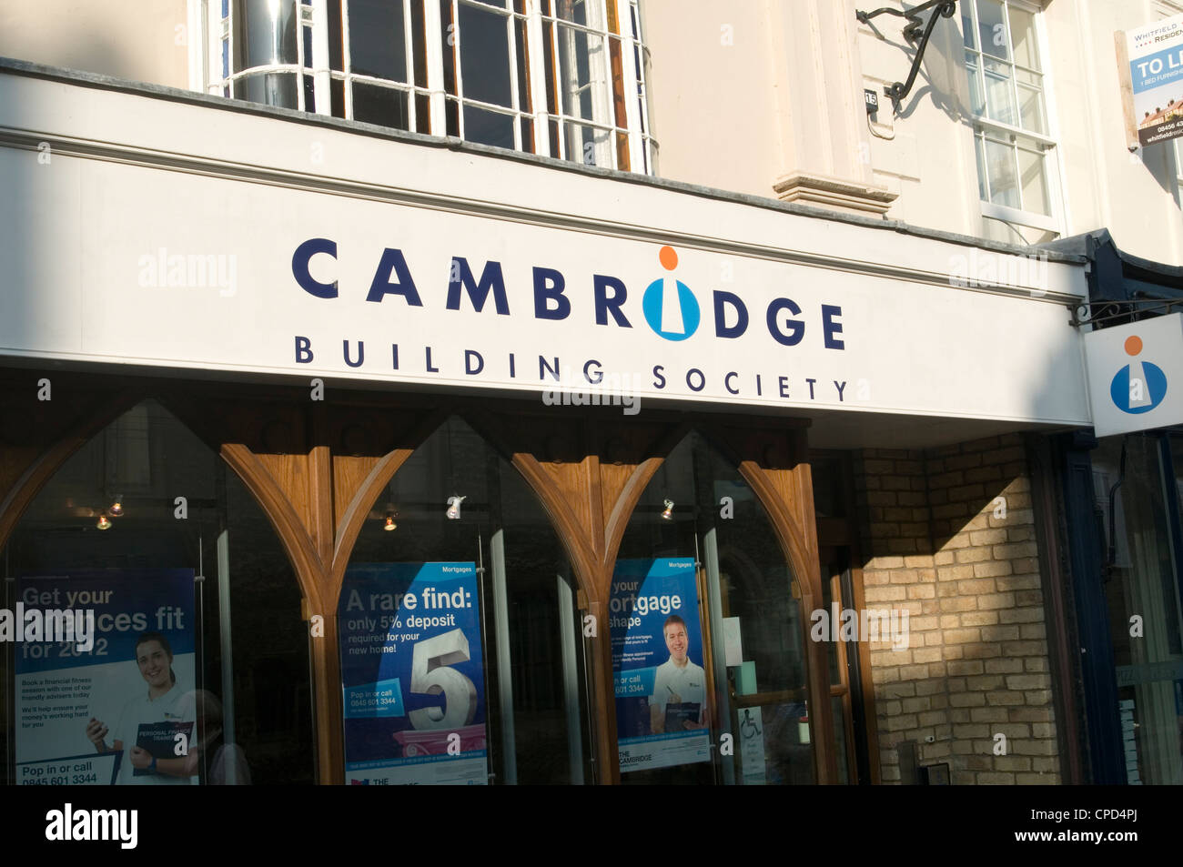 Cambridge building society banca regionale banking high street banche Foto Stock