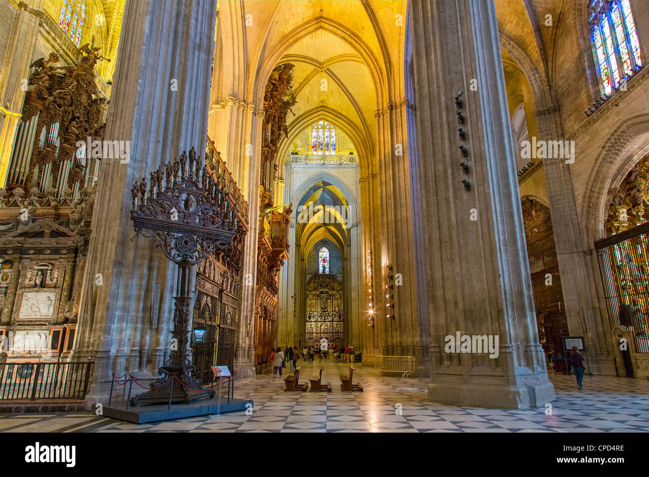 Siviglia - La Giralda, Cattedrale di Siviglia Foto Stock