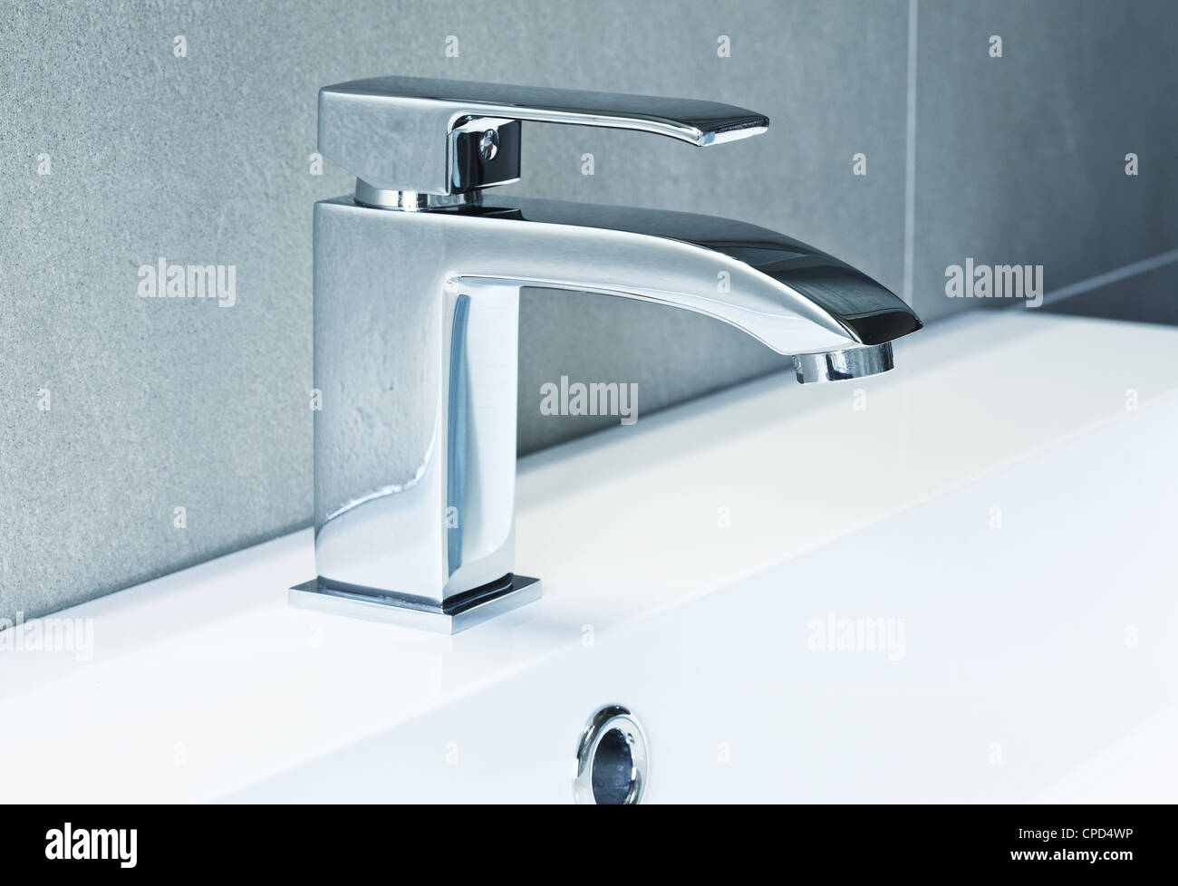 Ta moderno bagno in primo piano immagine Foto Stock