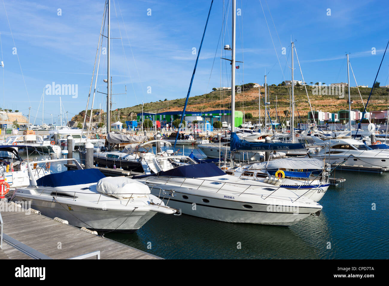 Barche in Marina, Albufeira Algarve Foto Stock