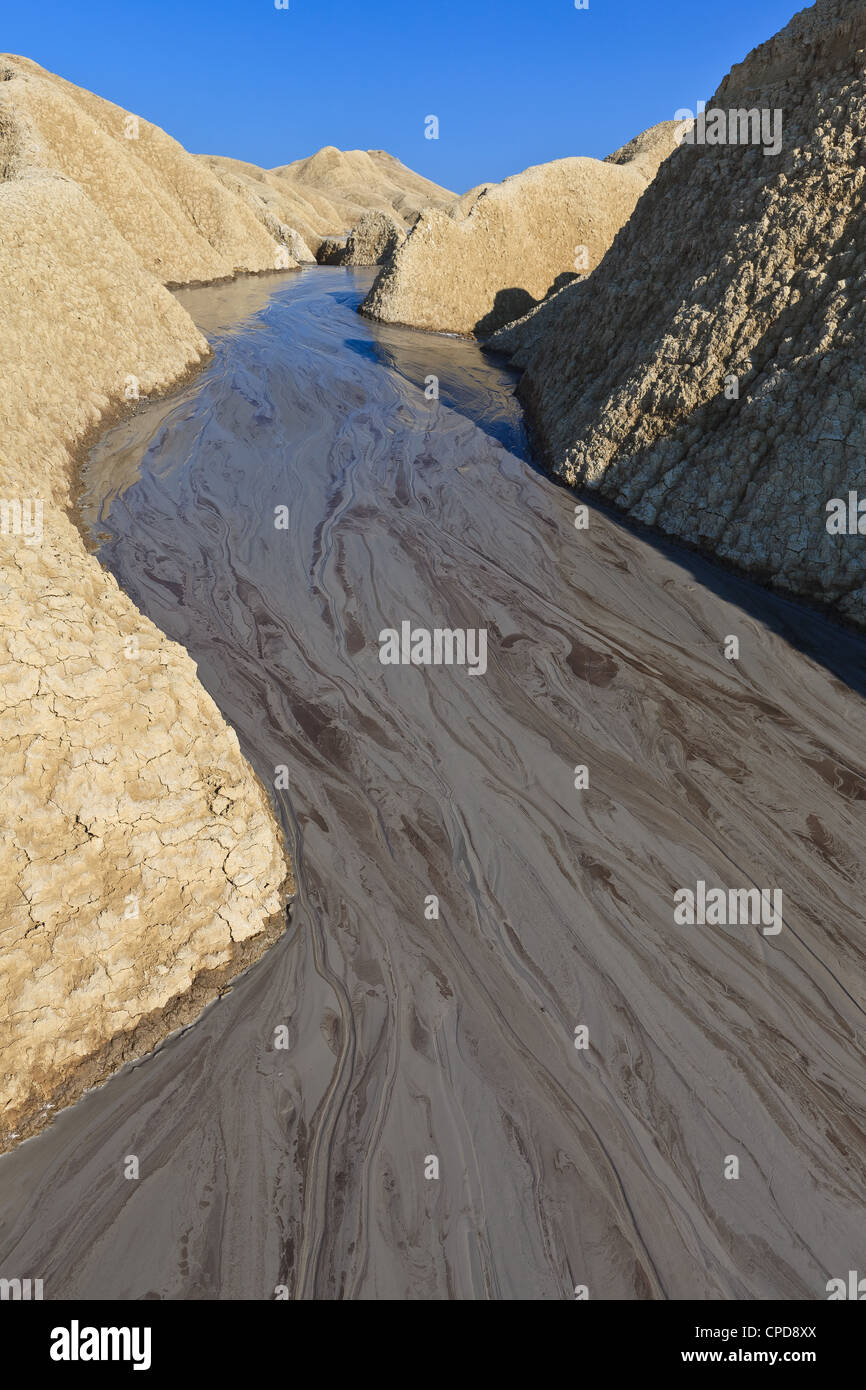 I vulcani di fango in Buzau, Romania Foto Stock