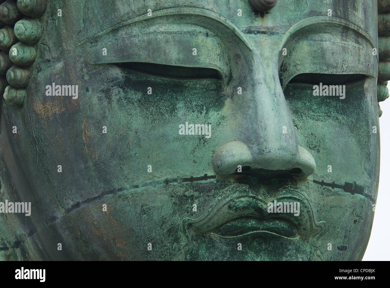 Diabutsu (Grande Buddha),Kamakura, nella prefettura di Kanagawa, Honshu, Giappone Foto Stock