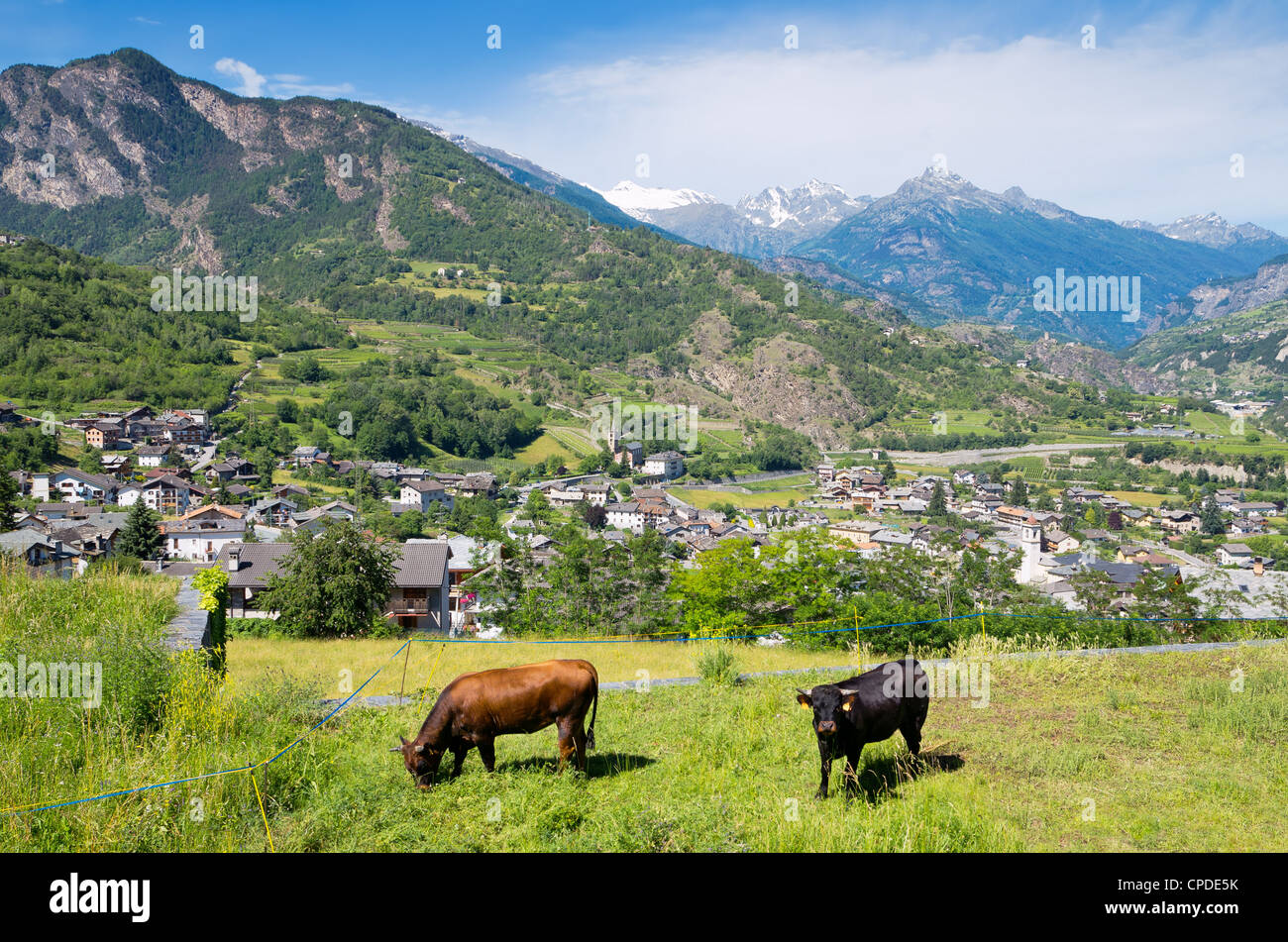 Valle d'Aosta. Italia Foto Stock