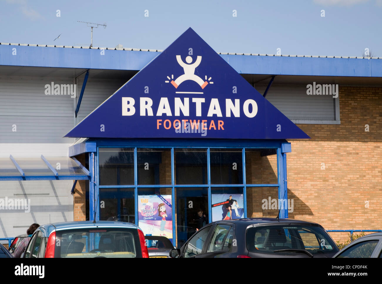 Brantano footwear shop ingresso Suffolk Retail Park Ipswich Inghilterra Foto Stock