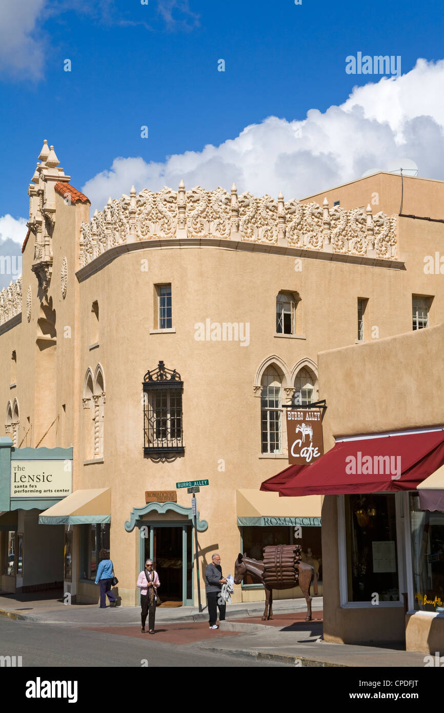 Il Lensic Performing Arts Center, Santa Fe, New Mexico, Stati Uniti d'America, America del Nord Foto Stock
