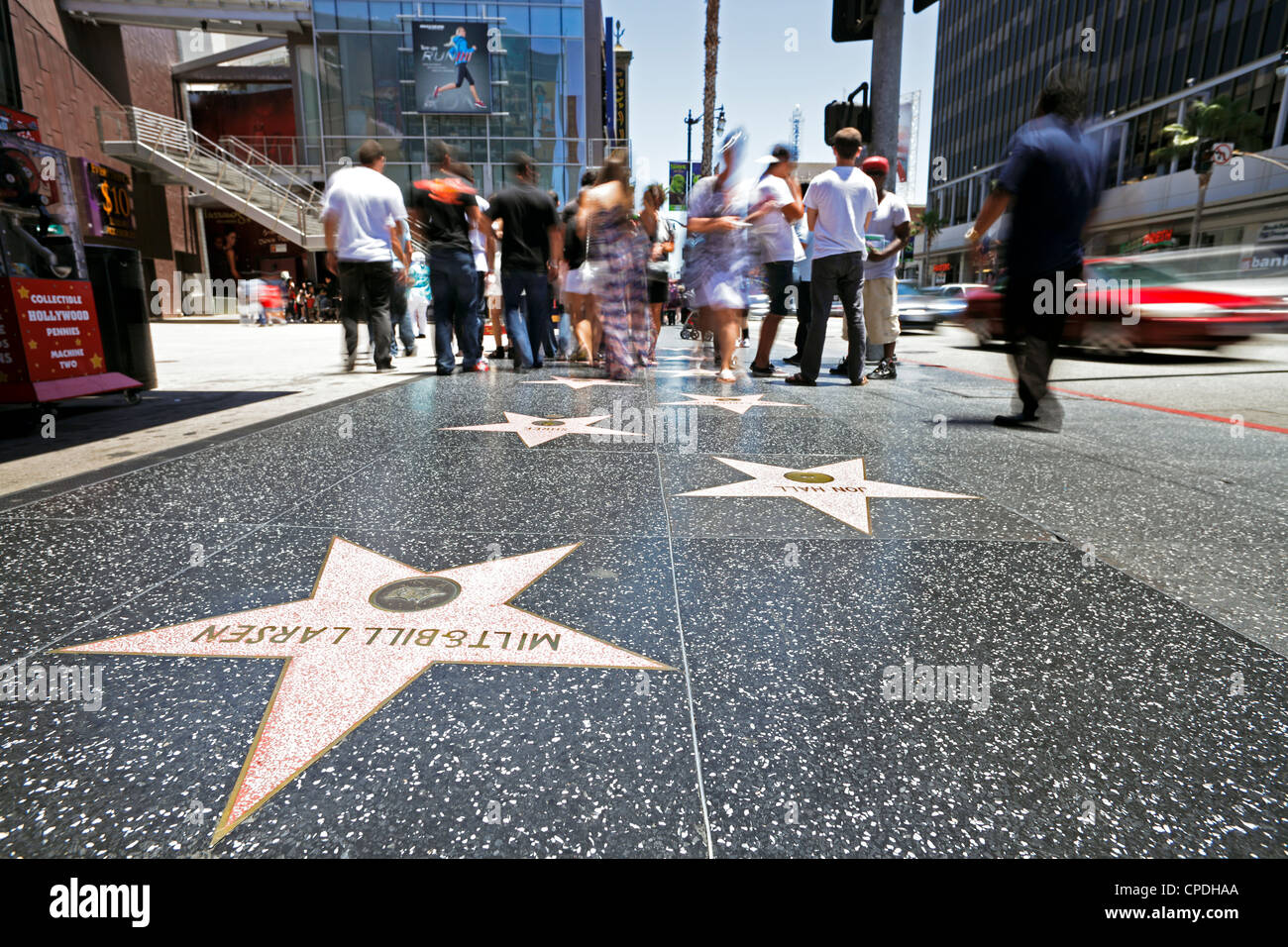 Walk of Fame, Hollywood Boulevard, Los Angeles, California, Stati Uniti d'America, America del Nord Foto Stock