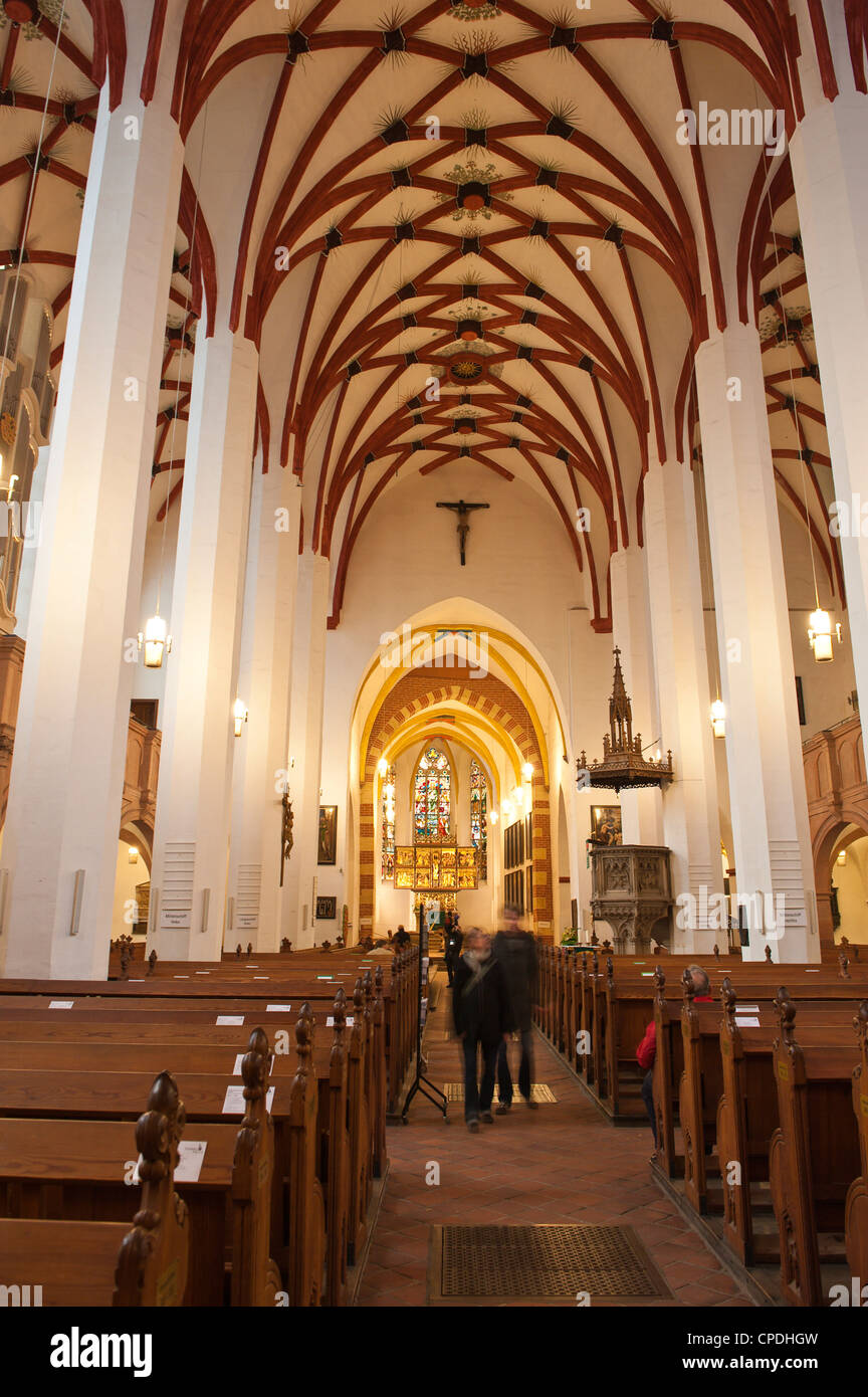 Thomaskirche (St. Chiesa di San Tommaso), Lipsia, Sassonia, Germania, Europa Foto Stock