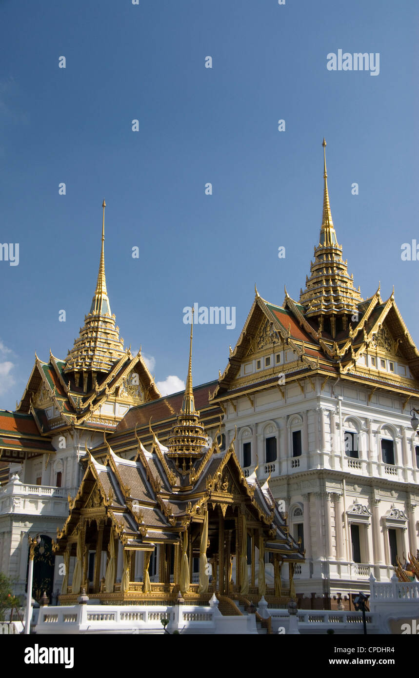 Il Wat Phra Kaeo complessa (Grand Palace complesso), Bangkok, Thailandia, Sud-est asiatico, in Asia Foto Stock