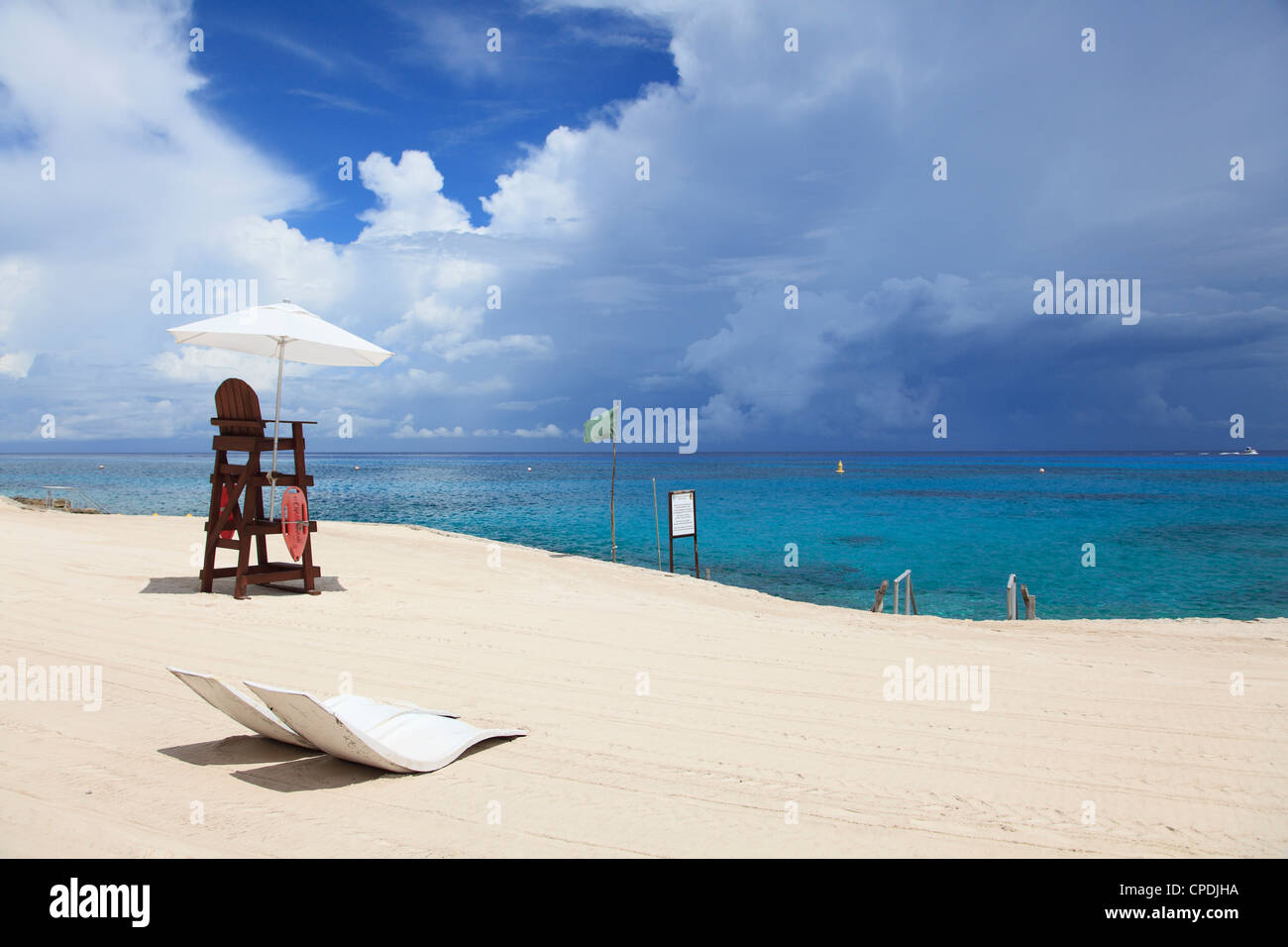 Spiaggia, Chankanaab National Park, Isola di Cozumel (Isla de Cozumel), Quintana Roo, Messico, Caraibi, America del Nord Foto Stock