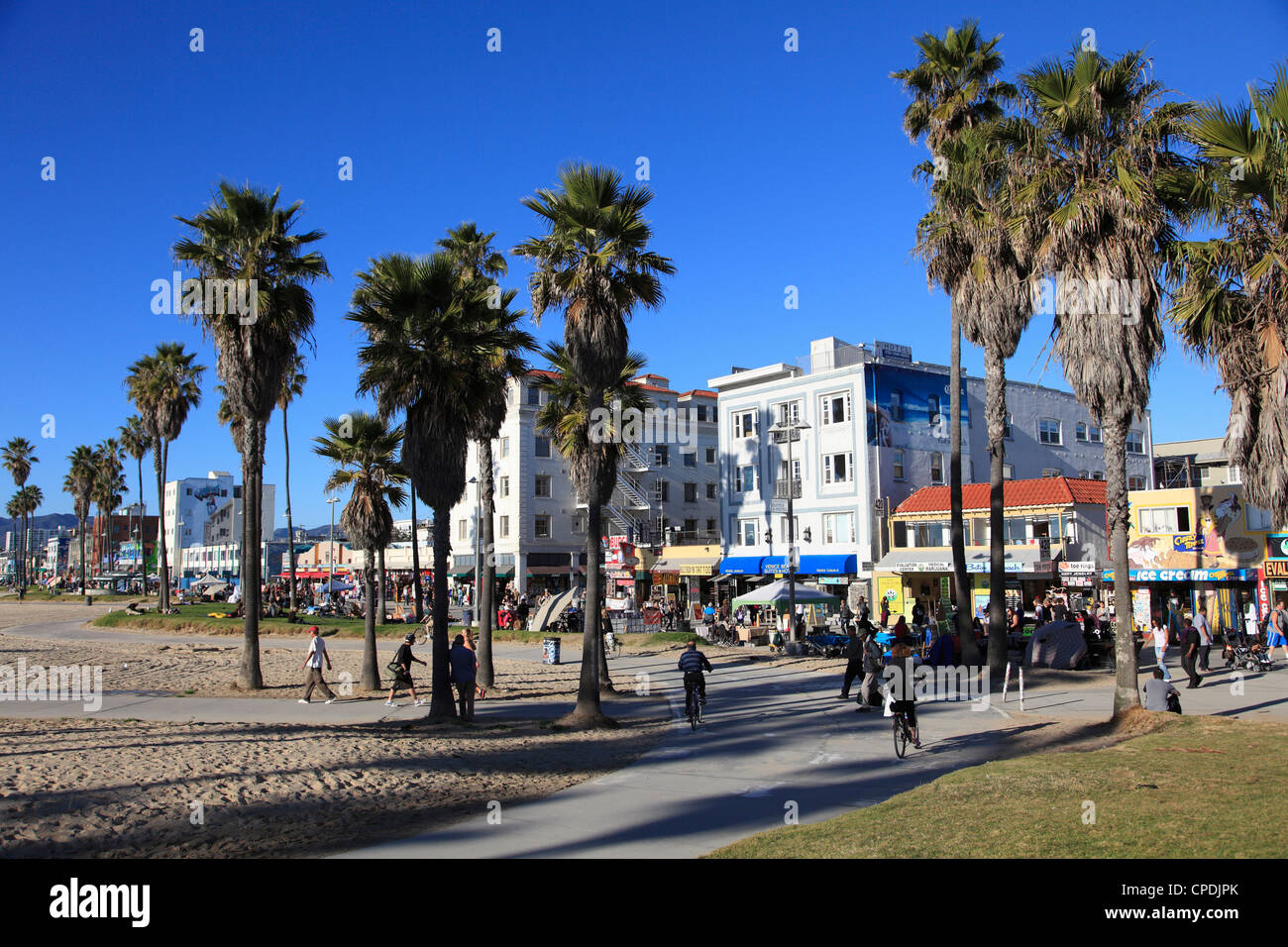 La spiaggia di Venezia, Los Angeles, California, Stati Uniti d'America, America del Nord Foto Stock