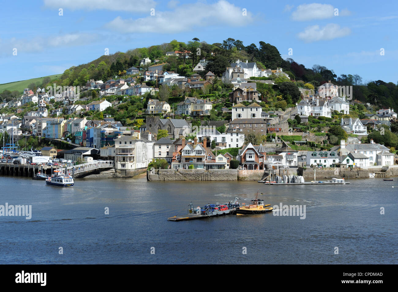 Fiume Dart e Kingswear Dartmouth Devon UK Foto Stock