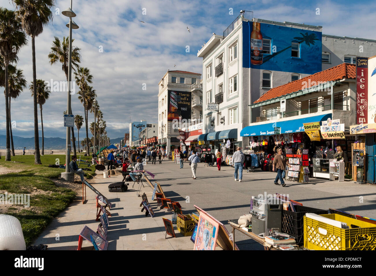 La spiaggia di Venezia, Los Angeles, CA, Stati Uniti d'America Foto Stock