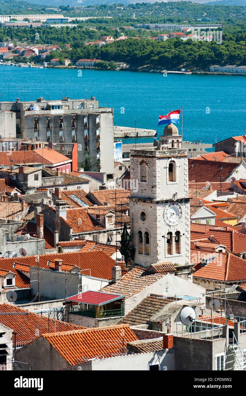 Città di Sibenik, Dalmazia regione, Croazia, Europa Foto Stock