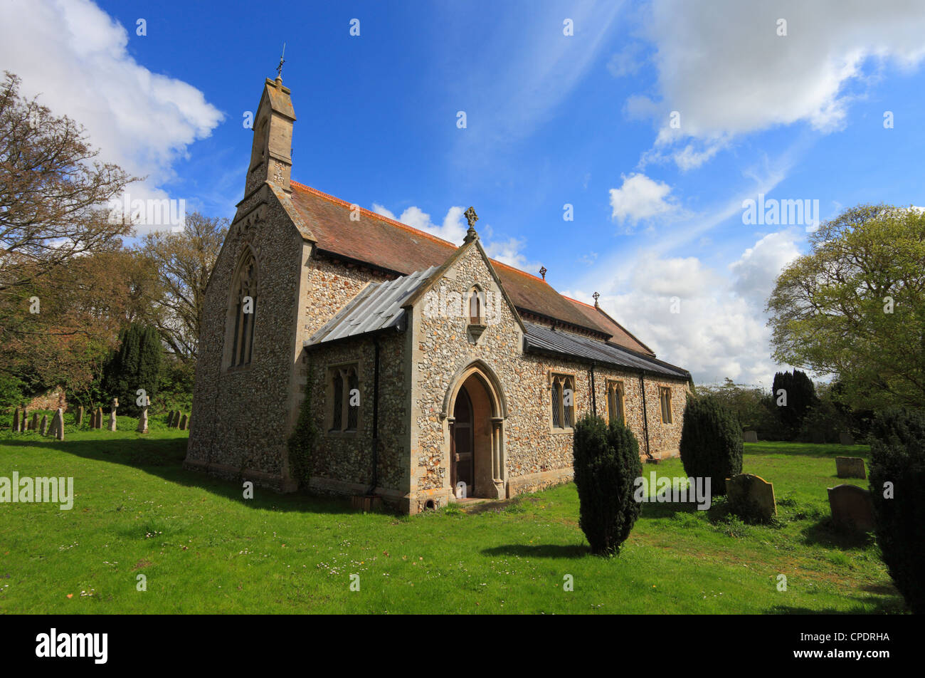 Chiesa di San Pietro e di San Paolo a Shernborne in Norfolk, Inghilterra. Foto Stock