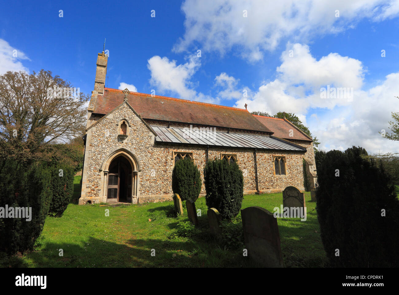 Chiesa di San Pietro e di San Paolo a Shernborne in Norfolk, Inghilterra. Foto Stock