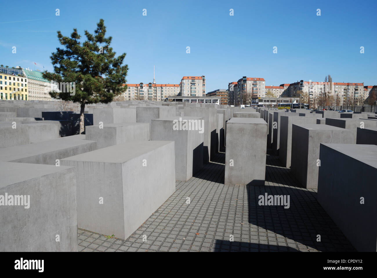Il monumento agli ebrei assassinati d'Europa, Berlino, Germania. Foto Stock