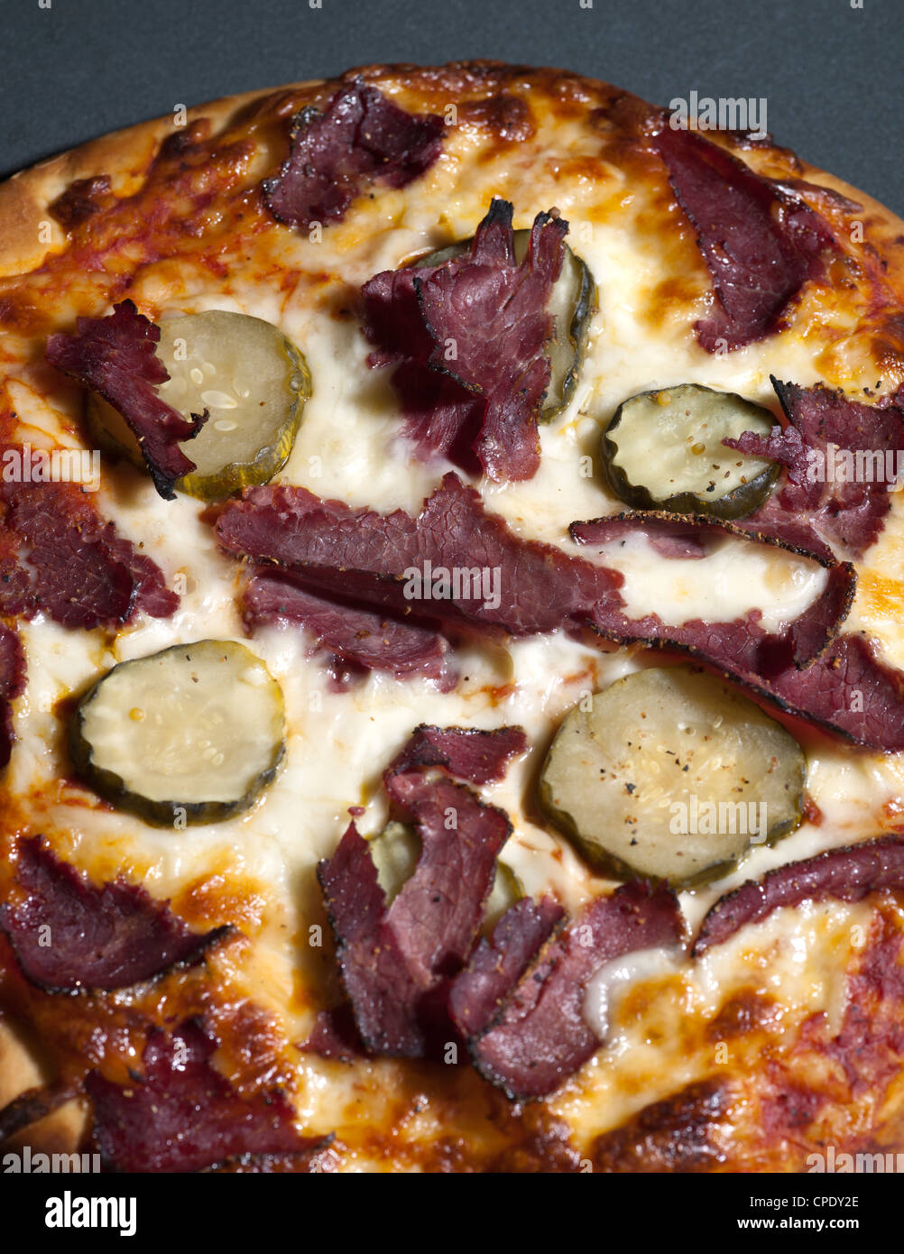 New York in stile deli Deep Pan Pizza Foto Stock