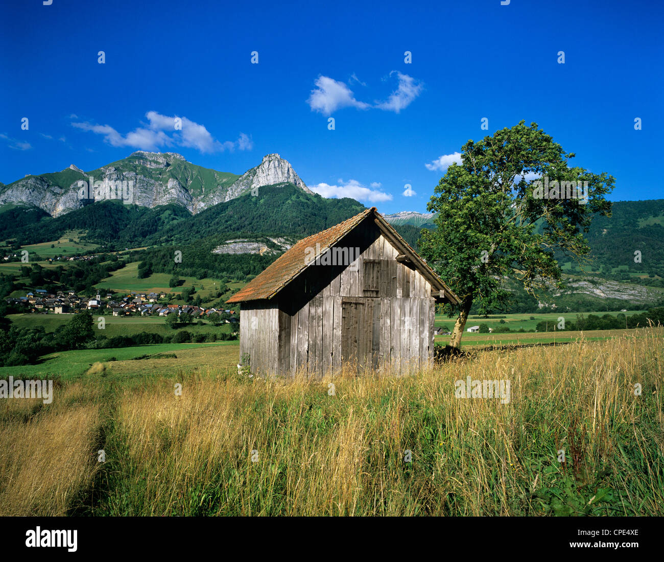 Bauges montagne, Massif des Bauges National Park (Parc des Bauges), Rhone Alpes, Francia, Europa Foto Stock