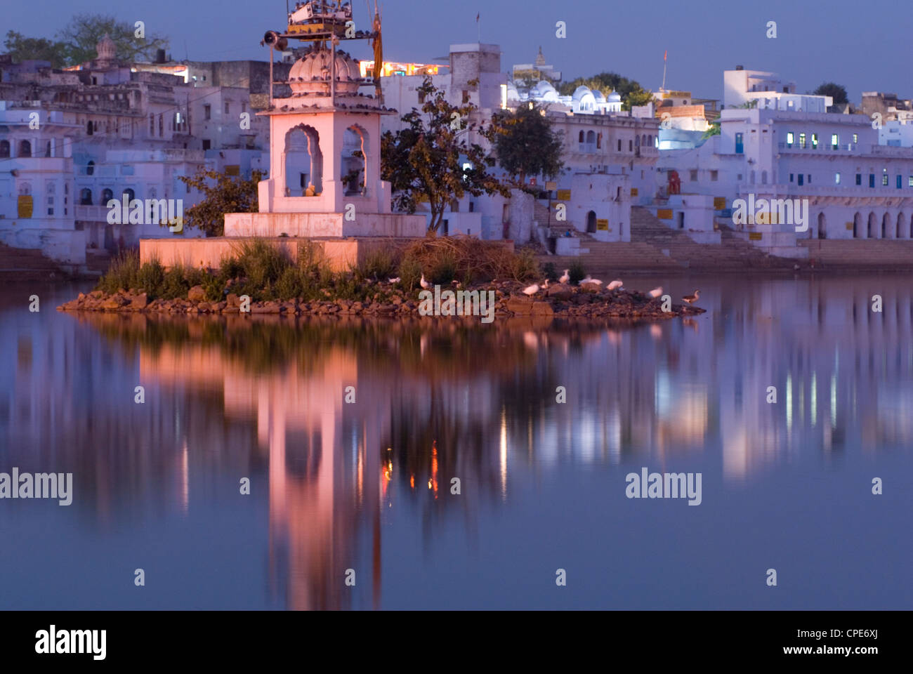 Lago di Pushkar, Rajasthan, India, Asia Foto Stock