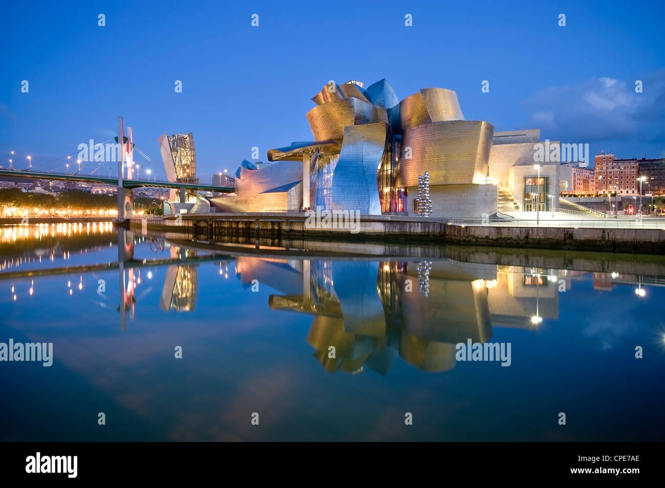 Museo Guggenheim, Bilbao, Euskal Herria, Euskadi, Spagna, Europa Foto Stock