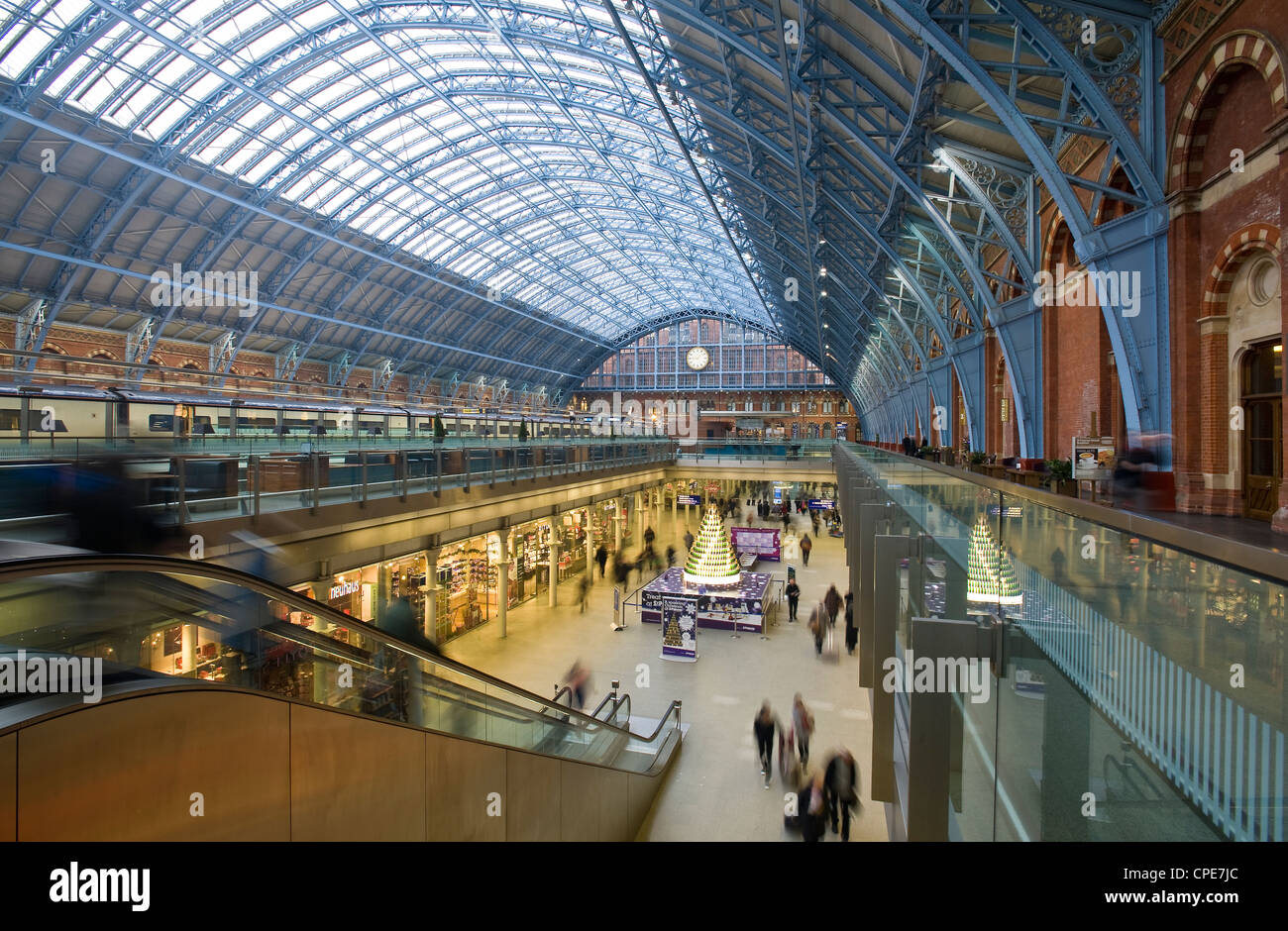 La stazione di St. Pancras, London, England, Regno Unito, Europa Foto Stock