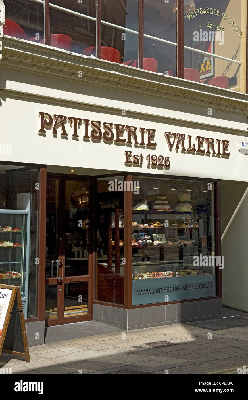 Patisserie Valerie cake shop York North Yorkshire England Regno Unito Regno Unito GB Gran Bretagna Foto Stock