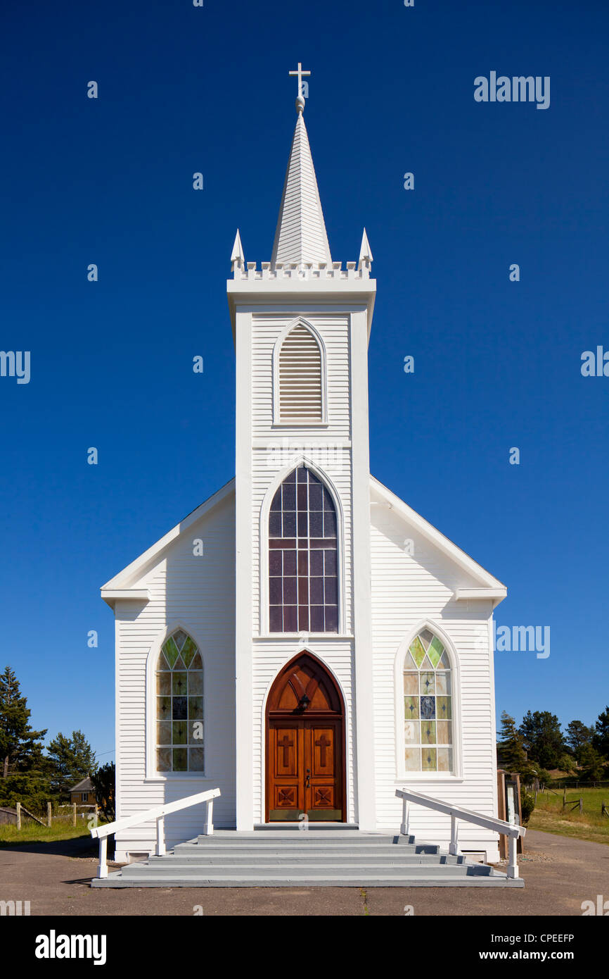 Santa Teresa di Avila chiesa cattolica. Bodega Bay, California. Foto Stock