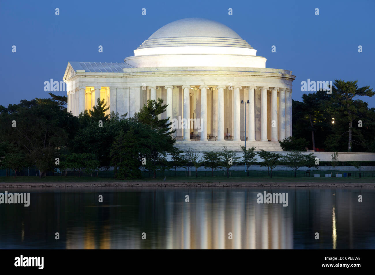 Jefferson Memorial di notte. Washington, D.C. Foto Stock