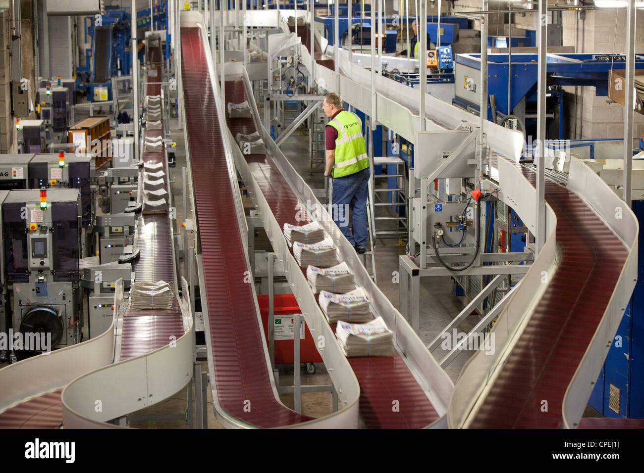 Manchester Evening News Stampa giornali impianto Oldham gtr manchester Foto Stock