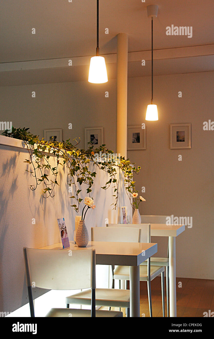 Moderno Tavolo da pranzo in un piano aperto Foto Stock
