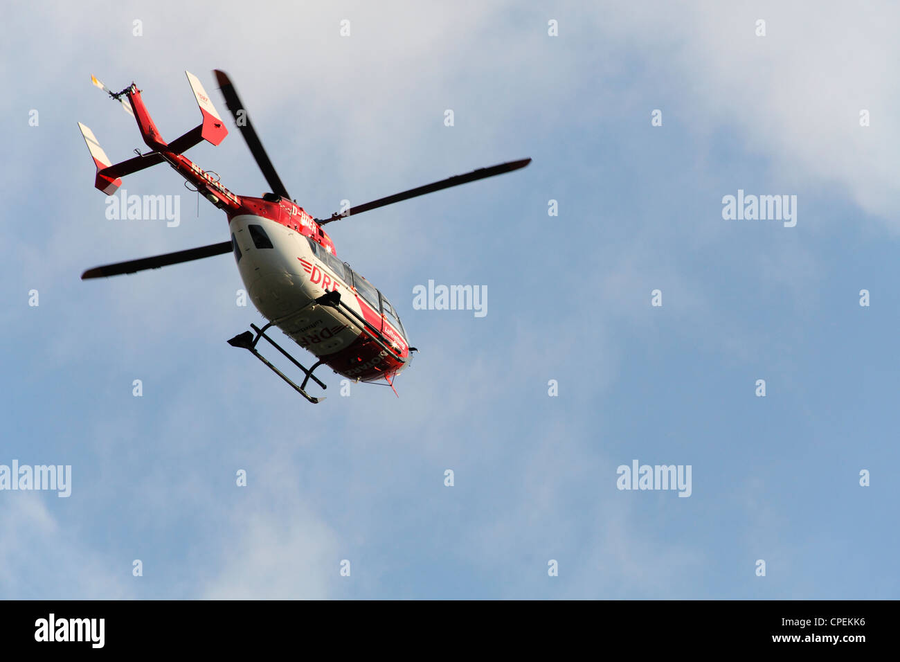 Notarzt der Luftrettung DRF (Deutsche Rettungsflugwacht e.V.); Tedesco Air Rescue Foto Stock