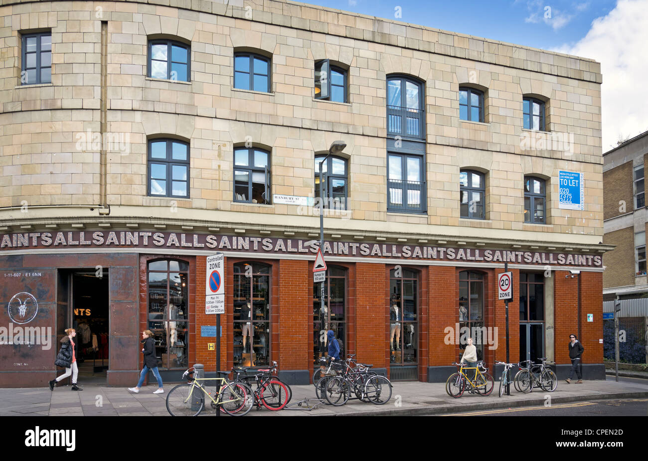 Tutti i Santi store Hanbury Street Foto Stock