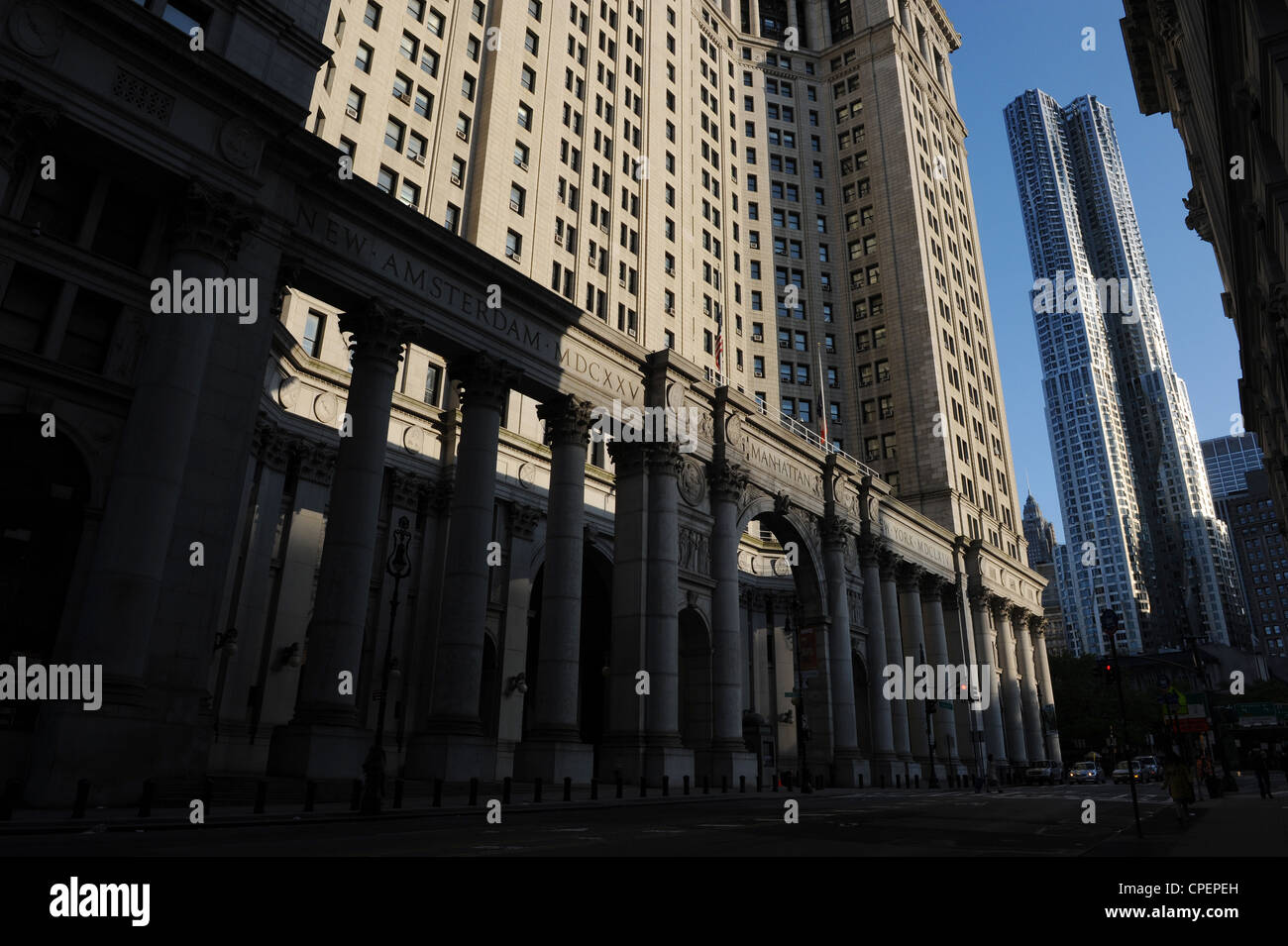 Manhattan edificio municipale, New York Foto Stock