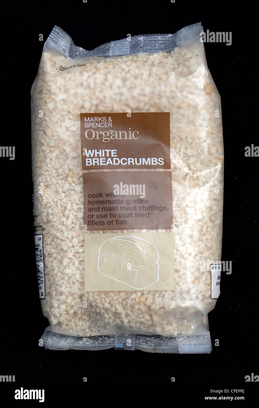 Organici di mollica di pane bianco Foto Stock