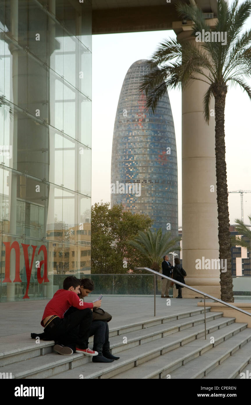 La costruzione del pene, o Acqua Società di Barcellona, Catalunya, Spagna  Foto stock - Alamy