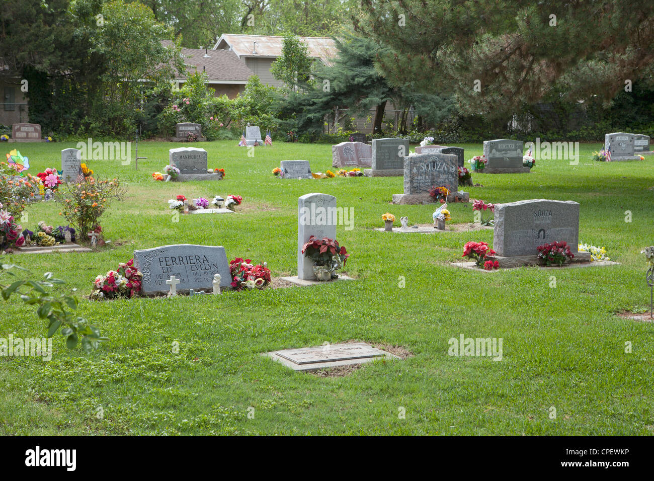 Piccolo cimitero Foto Stock