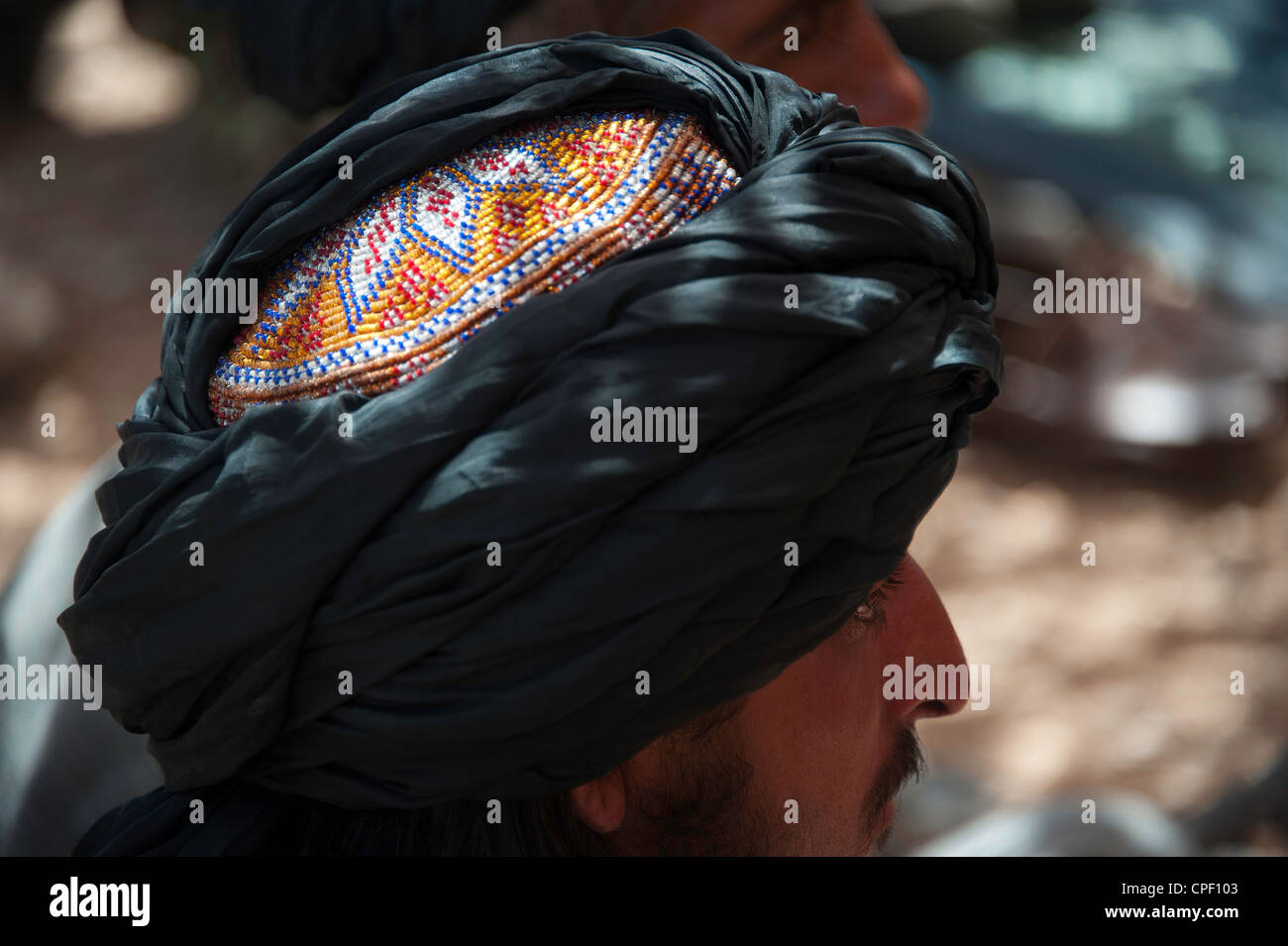 Turbante indossa in Helmand, Afghanistan Foto Stock