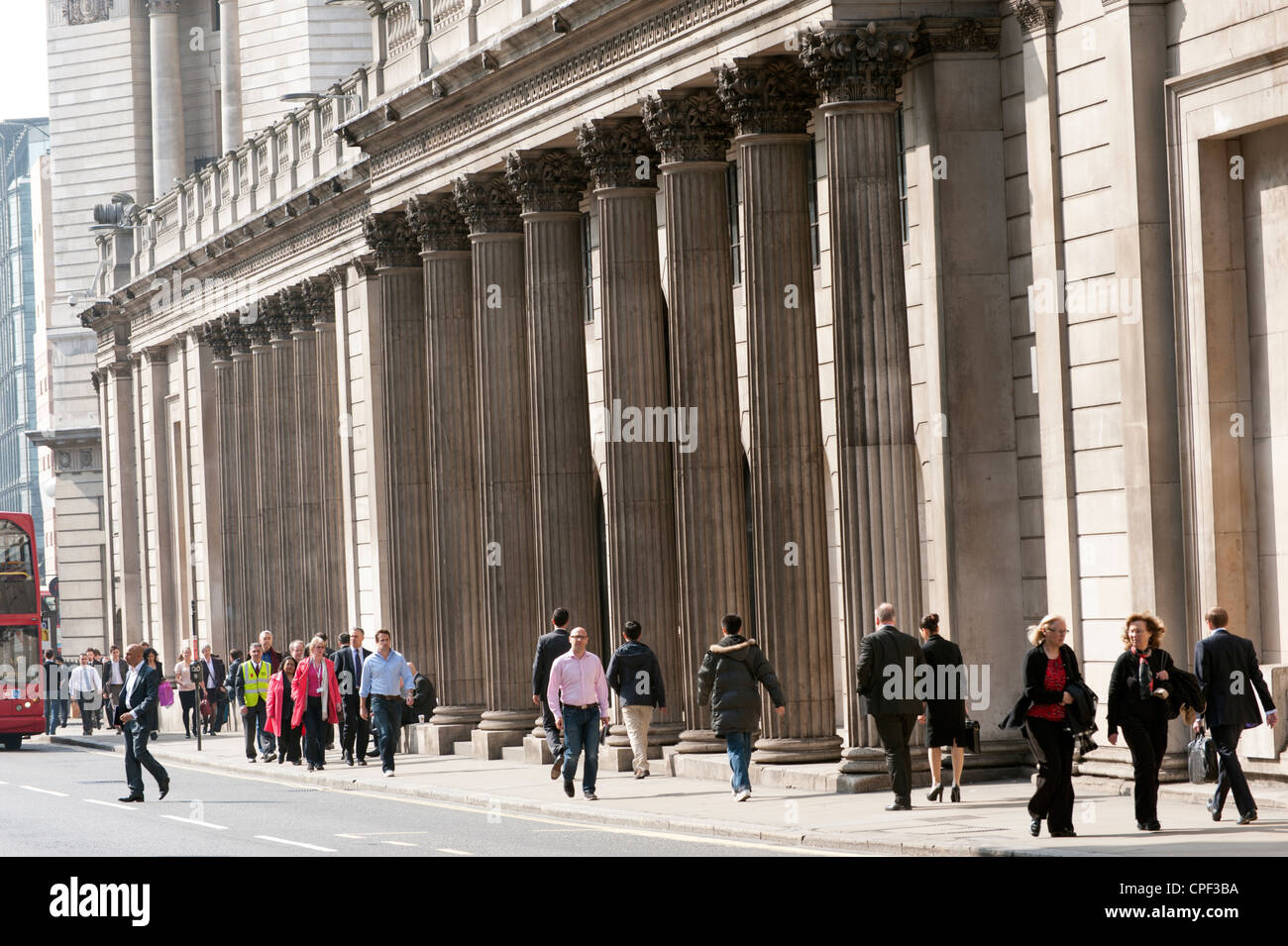 La Bank of England, London, Regno Unito Foto Stock