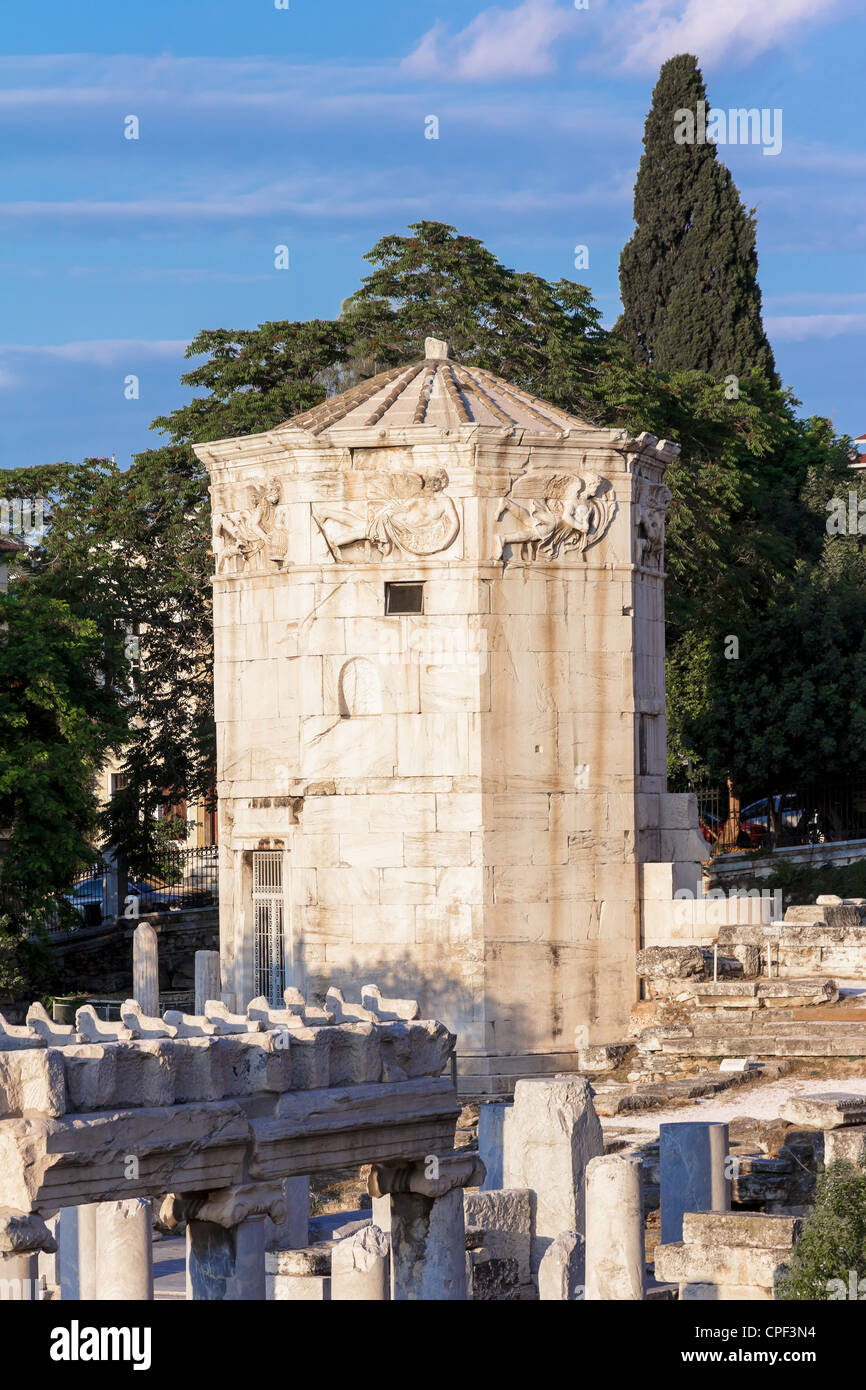 La Torre dei Venti antica struttura in Grecia Foto Stock
